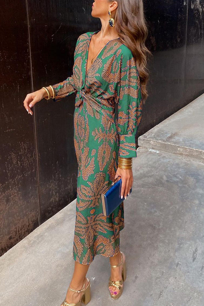Isadora™ | Vestido Midi Estampado