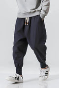 Pantalón Harem de Algodón y Lino