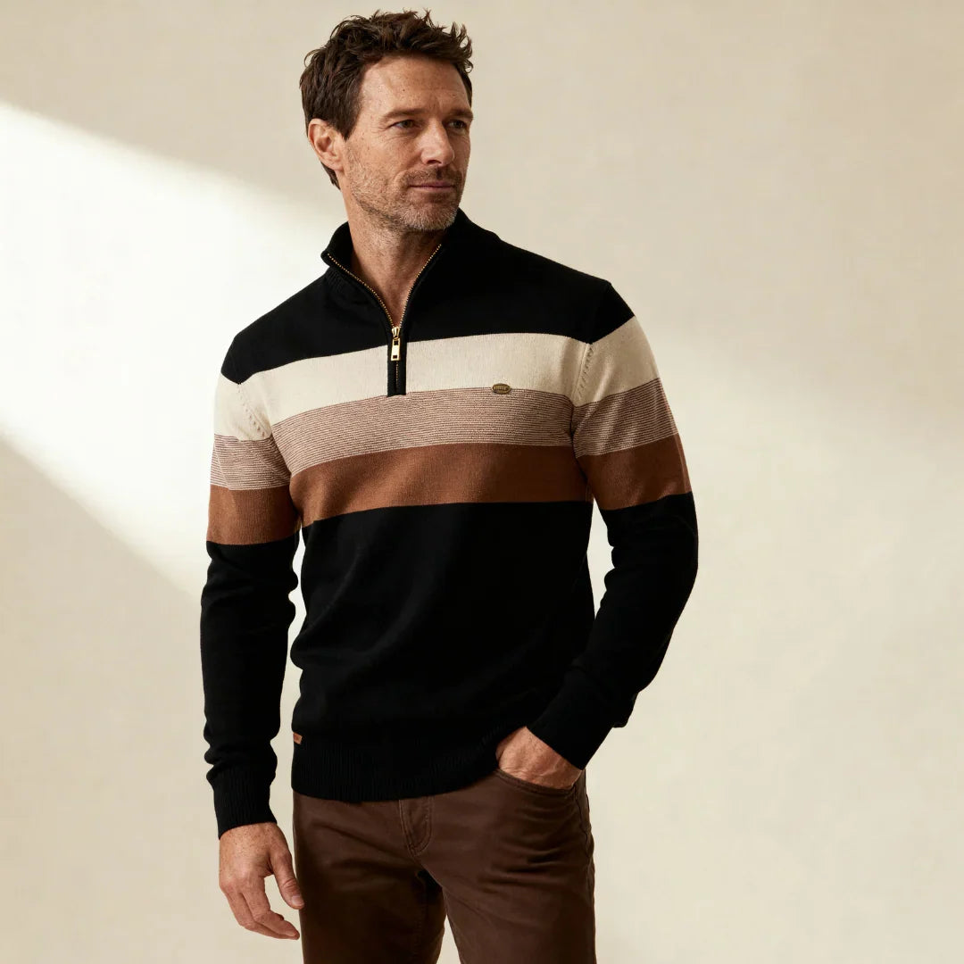 Berkley™ – Suéter Quarter Zip de Algodón Premium