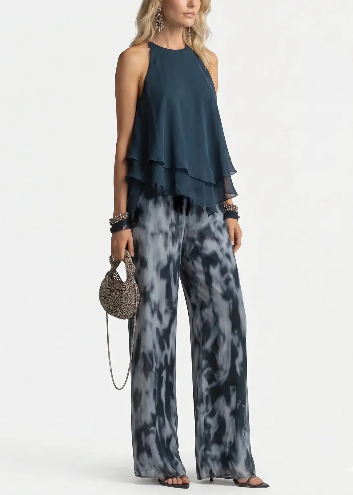 Camila™ | Conjunto Elegante de Dos Piezas en Chiffón