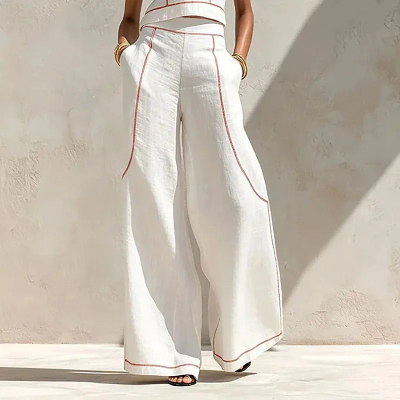 Inés | Conjunto de Dos Piezas con Pantalón Palazzo