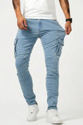 Jeans Cargo Slim Stretch Hombre