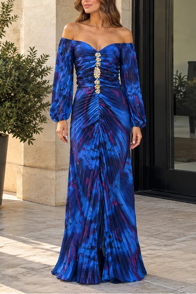 Gregoria™ | Vestido Maxi Floral con Escote Profundo