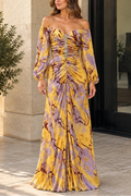 Gregoria™ | Vestido Maxi Floral con Escote Profundo