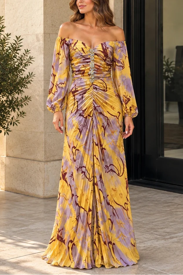 Gregoria™ | Vestido Maxi Floral con Escote Profundo